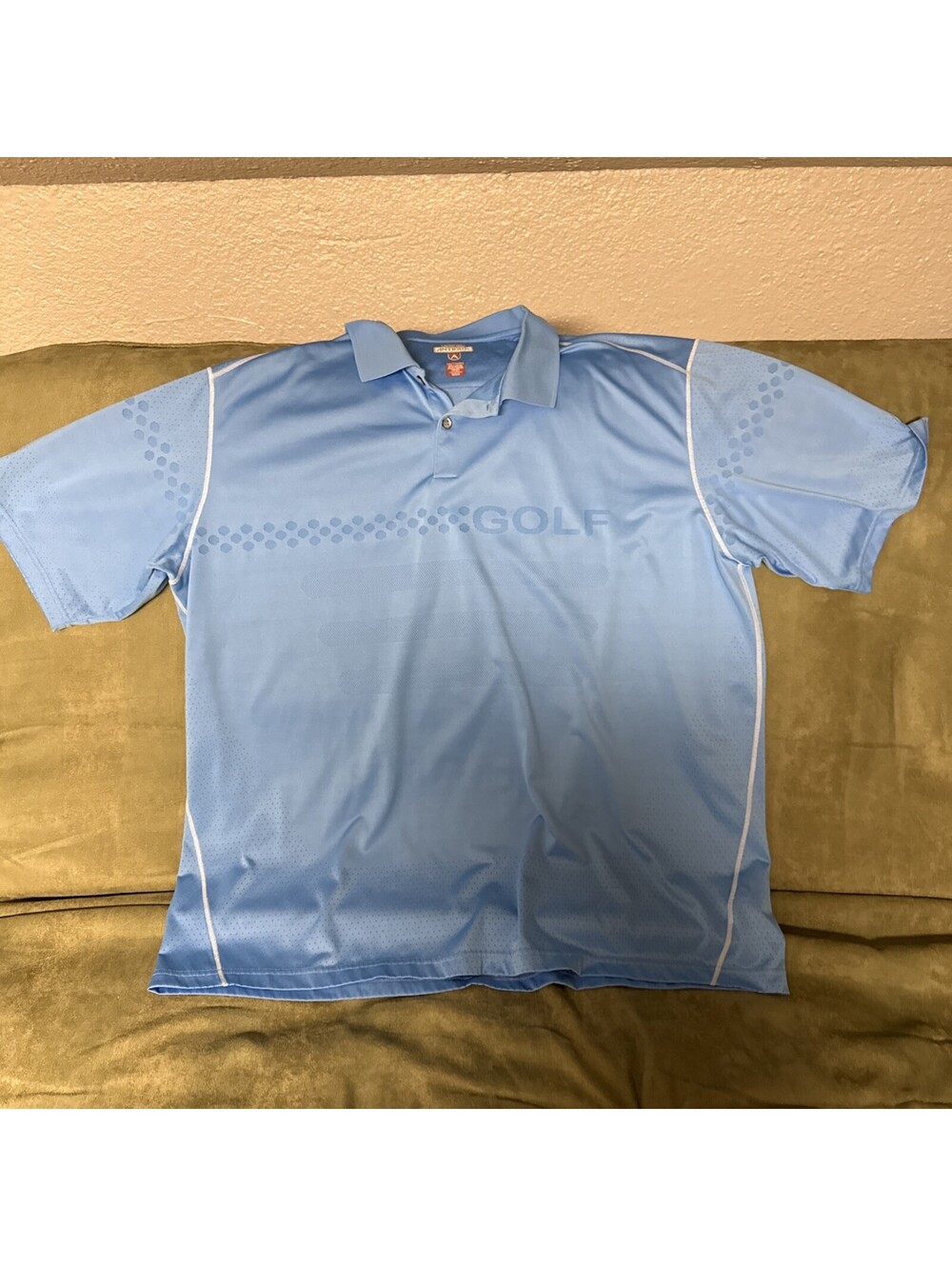 Antigua Polo Shirt Mens XXL Blue Desert Dry Breeze Golf